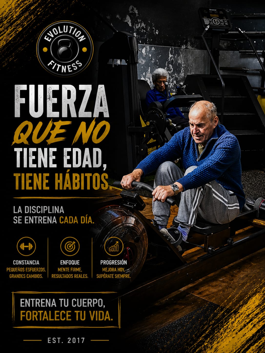 Entrenamiento de fuerza sin edad en Evolution Fitness